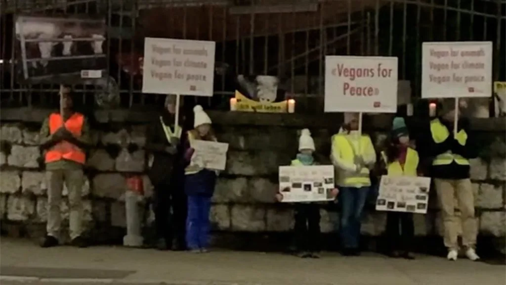An Der Mahnwache Von Zurich Animal Save Am 15 November 2019